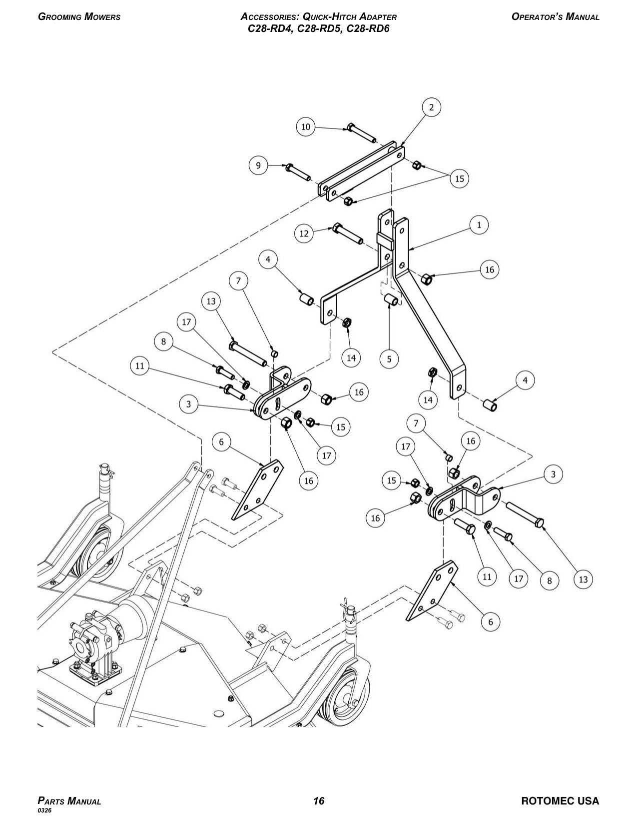 Accessories: Quick-Hitch Adapter diagram