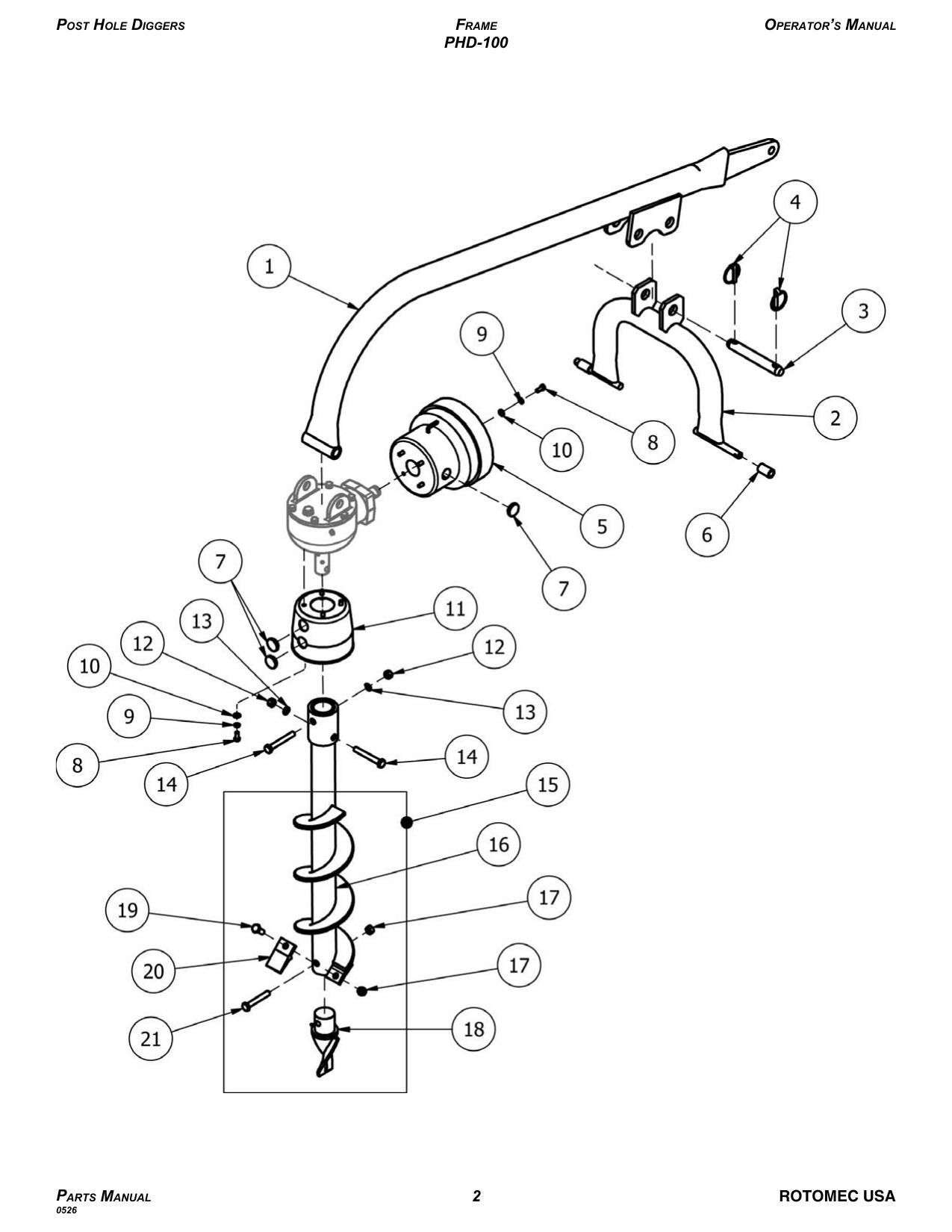 Frame — PHD-100 diagram